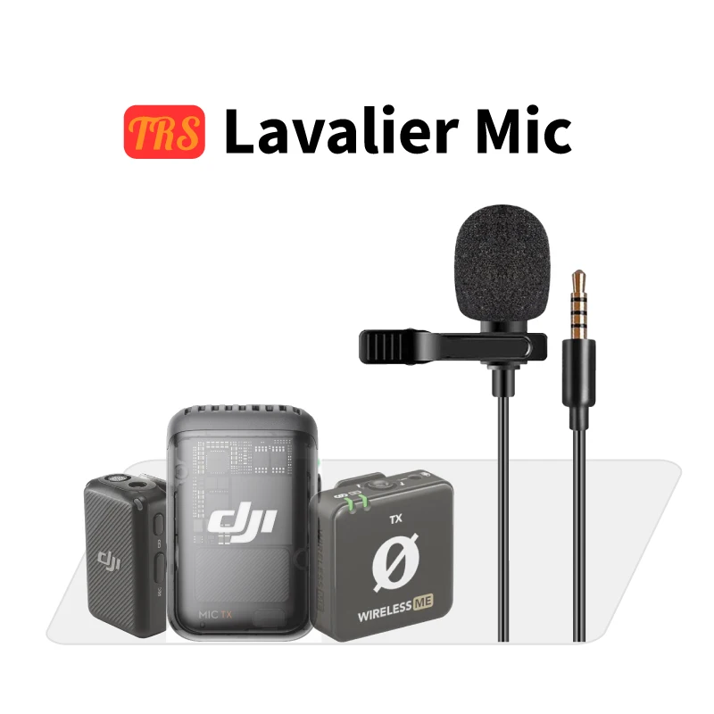 lavalier microphone for DJI MIC 1 MIC 2 accessories wired mic cycling helmet microphone professional motorcycle microphone vlog