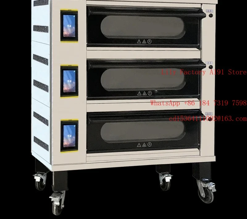 

Intelligent Baking oven Touch commercial bakery machine stainless steel baking equipment 1 2 3 deck 2 4 6 trays electric oven
