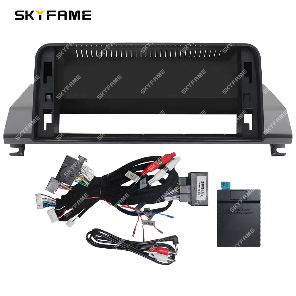 SKYFAME Car Frame Fascia Adapter Canbus Box Decoder Android Radio Dash Fitting Panel Kit For BMW Z4 E89