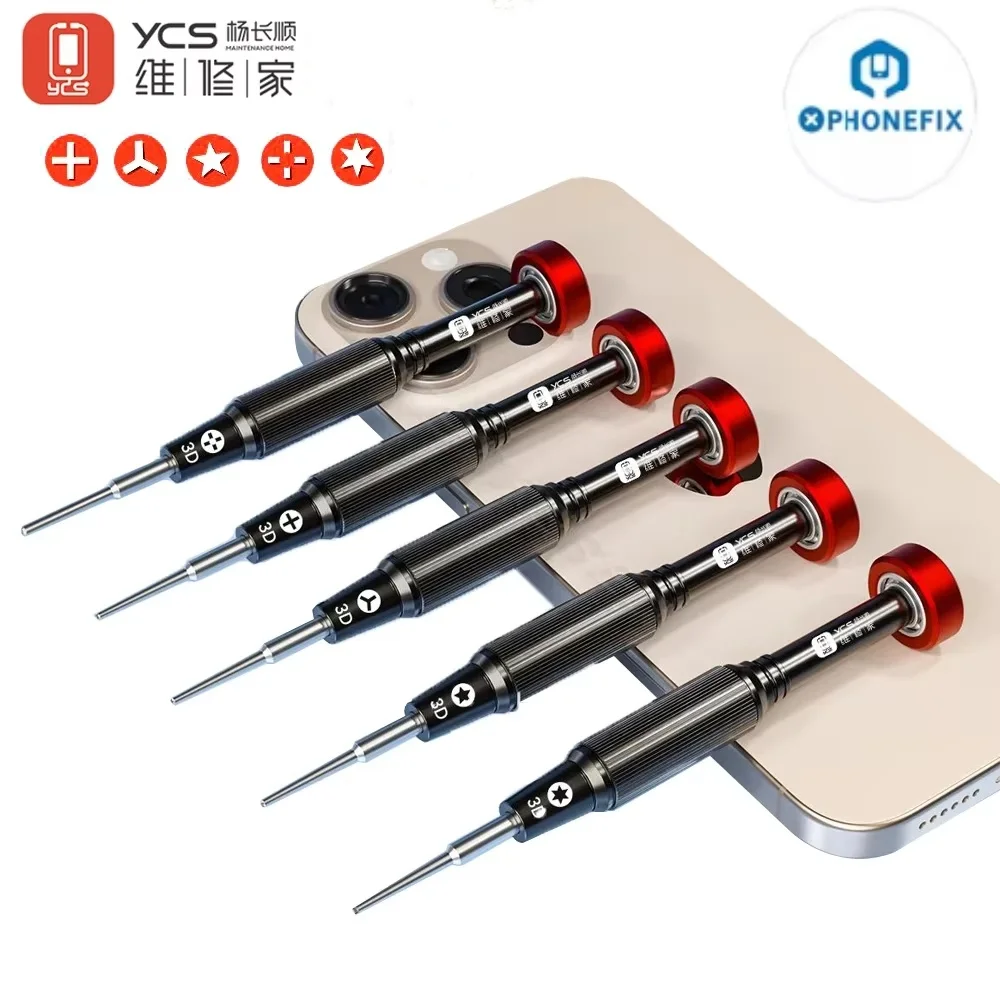 

YCS 3D High Precision Magnetic Bolt Opening Driver for Iphone Android Mobile Phone Repair Disassemble Screwdriver Repair Tool