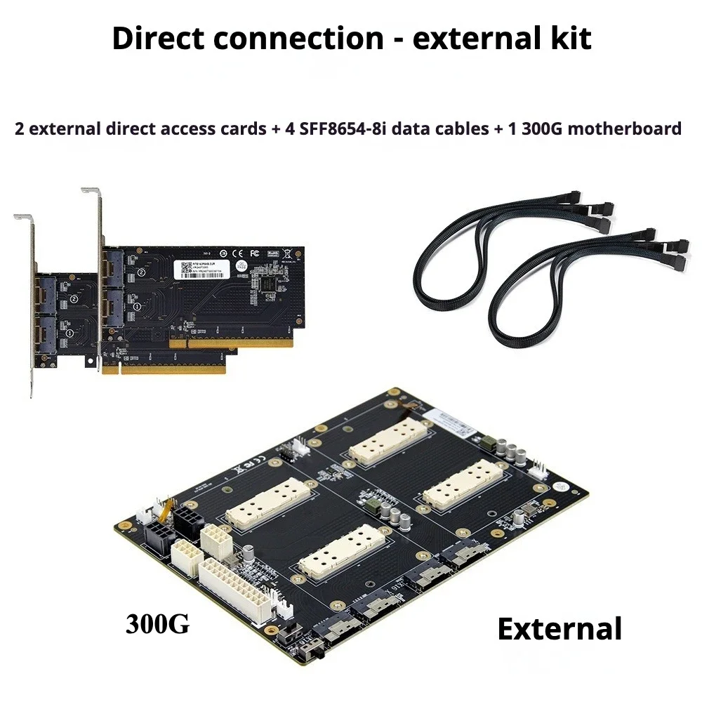 

V100 SXM2 Graphics Card Adapter, PLX8749 NVLINK Lite Dual Card Board for AI Computing