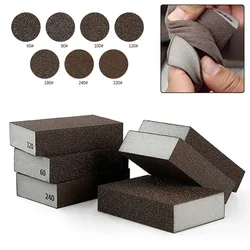 1PC Sanding Sponge Blocks Grit 60 80 100 120 180 240 320 Wall Grinding Sponge Sand Block Sandpaper Model Paint Polished Sand