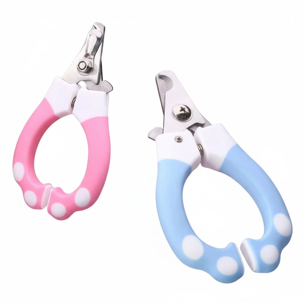 Tijeras Cortaúñas para Gatos y Perros 15 cm con Tope de Seguridad Mango Antideslizante
