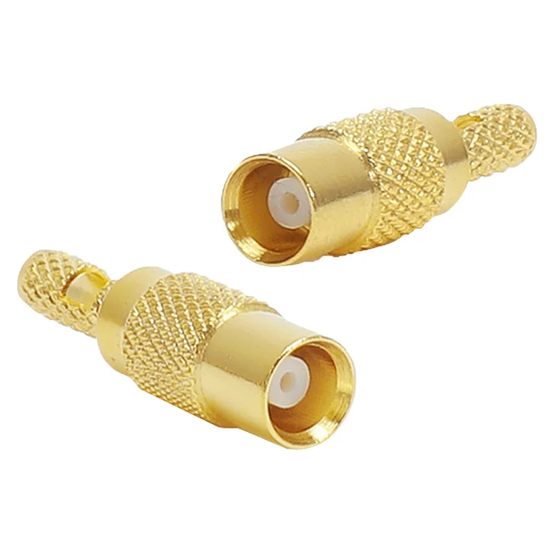 MCX MMCX RF Connector  Male/Female Straight Adapters RG316/RG174 Crimp Connectors for WiFi Antenna Applications
