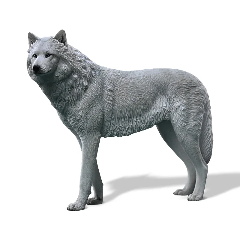 JXK 1/6 Arctic Wolf Simulated Collection Garage Kit Statue for Fans Ornament Gift