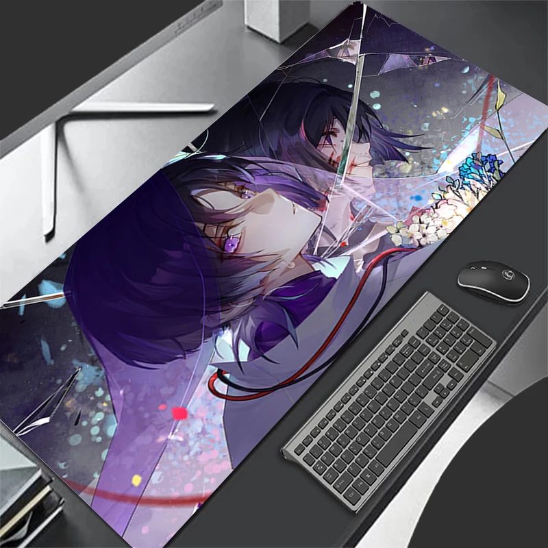 Mousepad Computer Gaming Accessories Keyboard Pad Office PC Rubber Mouse Pad G-genshin Impact Wanderer Decoracion Desk Mouse Mat