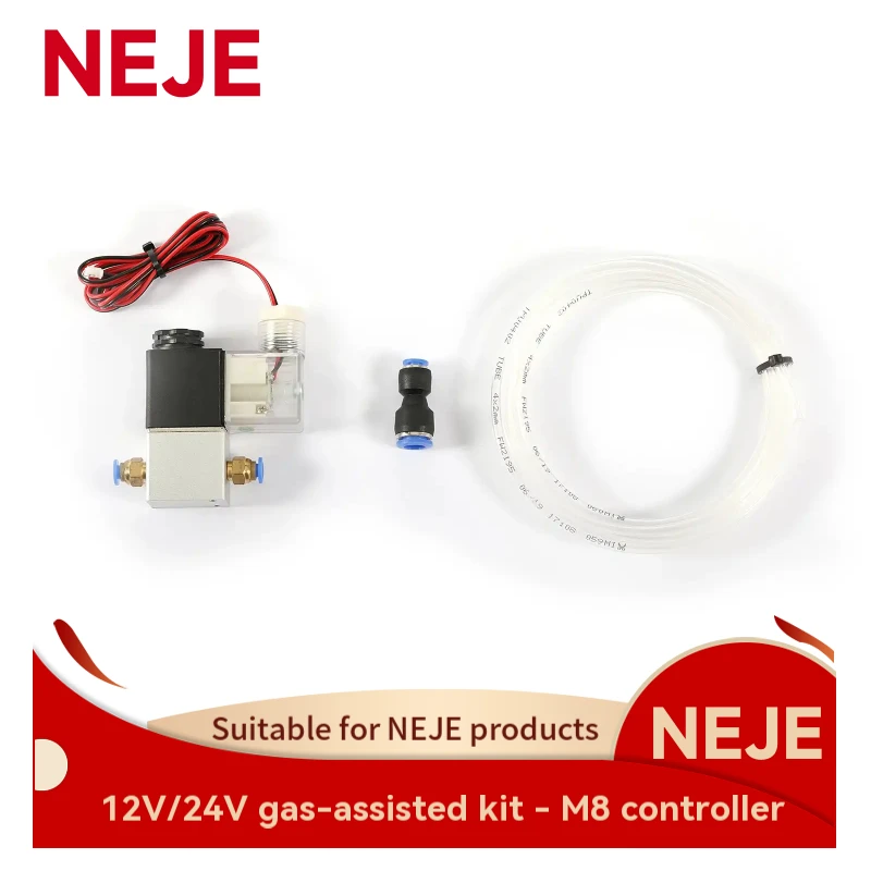 

2025 hot-selling new NEJE AF3 gas-assisted kit 12V/24V solenoid valve - M8 controller, suitable for NEJE laser engraving machine