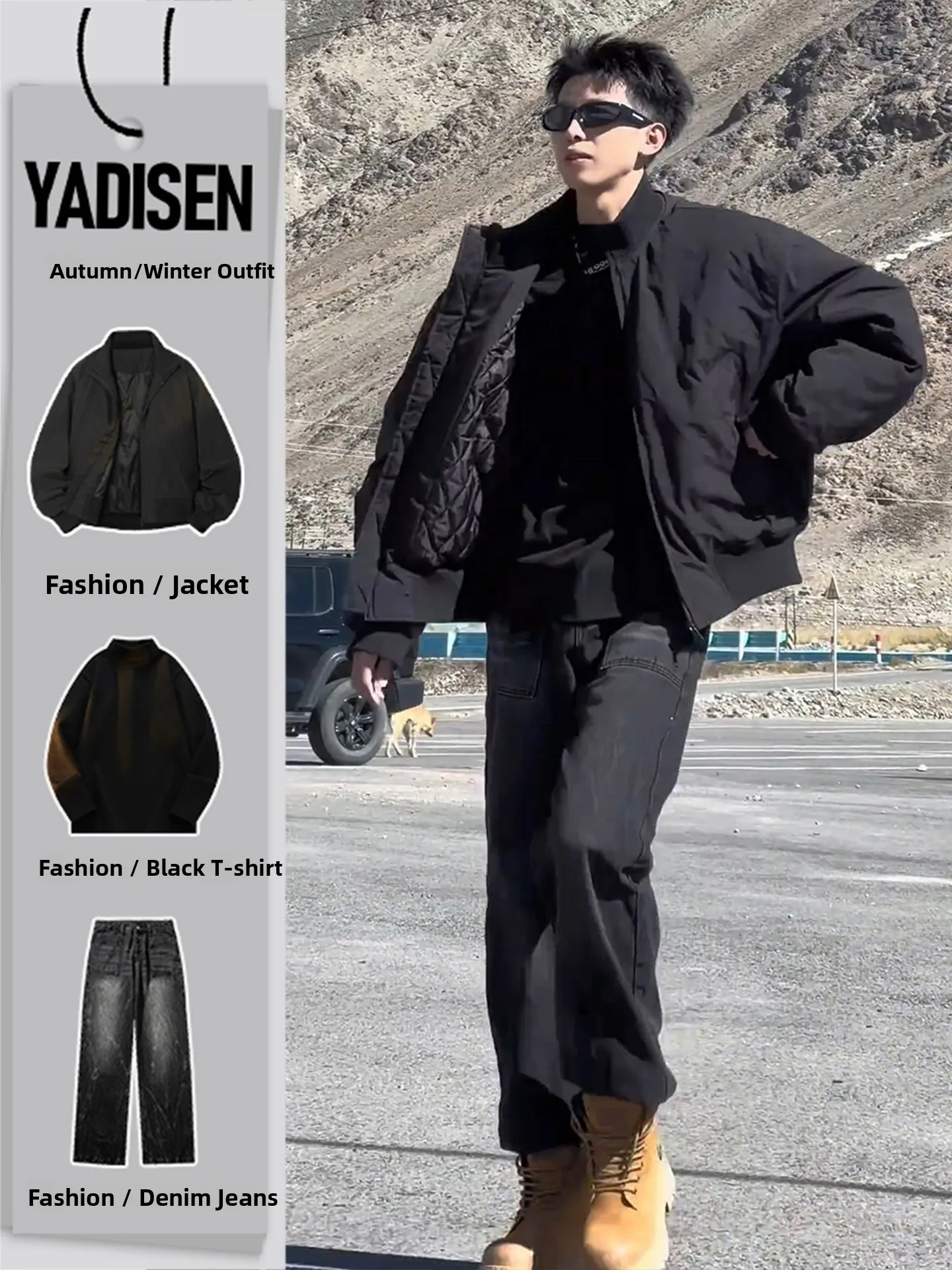 

Комплект: черная куртка-пилот и брюки для мужчин, зимняя модная спортивная одежда из хлопка, с длинными рукавами, в бейсбольном стиле, молодежный размер