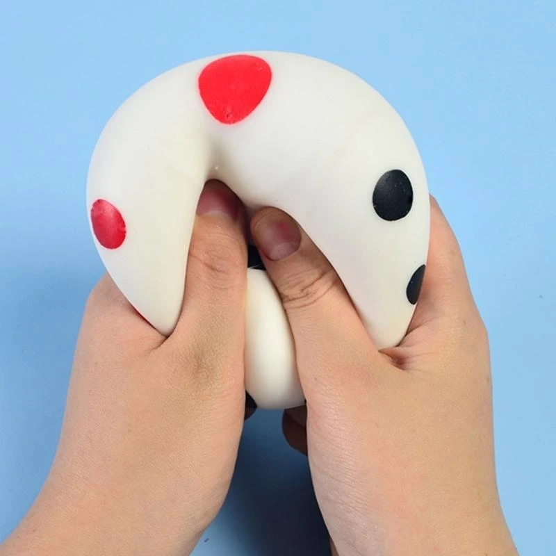 Y4QA Creative Board Game Dices Bounce Dices Figurine Maltose Novelty Gag Table Toy