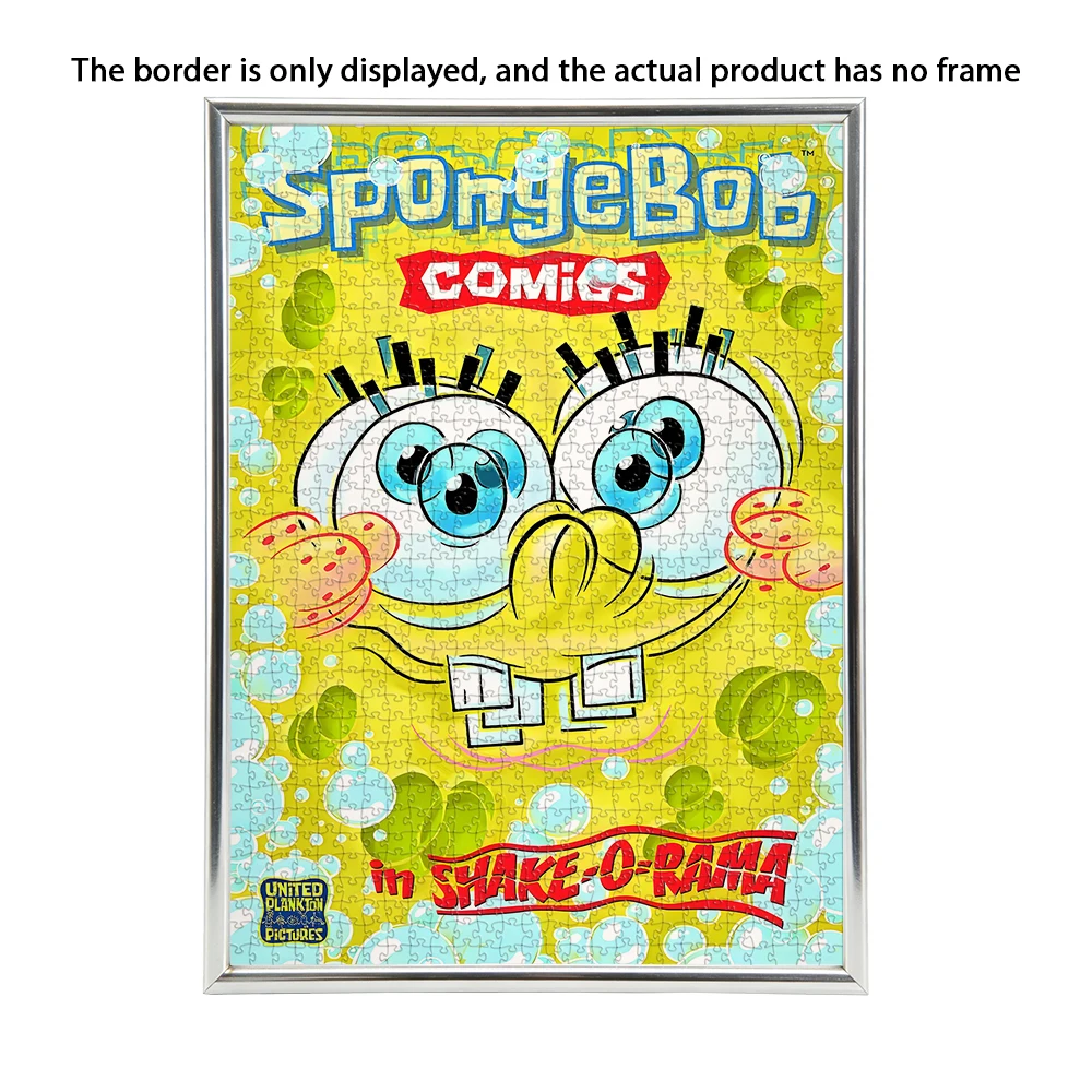 SpongeBob SquarePants Houten Vloer Puzzelspel Creatief Dubbel Schaduwontwerp Verkrijgbaar in 108/200/300/500/1000 Stuks Hoogwaardig