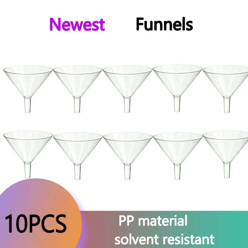10pcs Funnels Refill ink to refillable cartridge, Solvent Resistant Funnel for Roland Mimaki Epson refillable ink cartridge