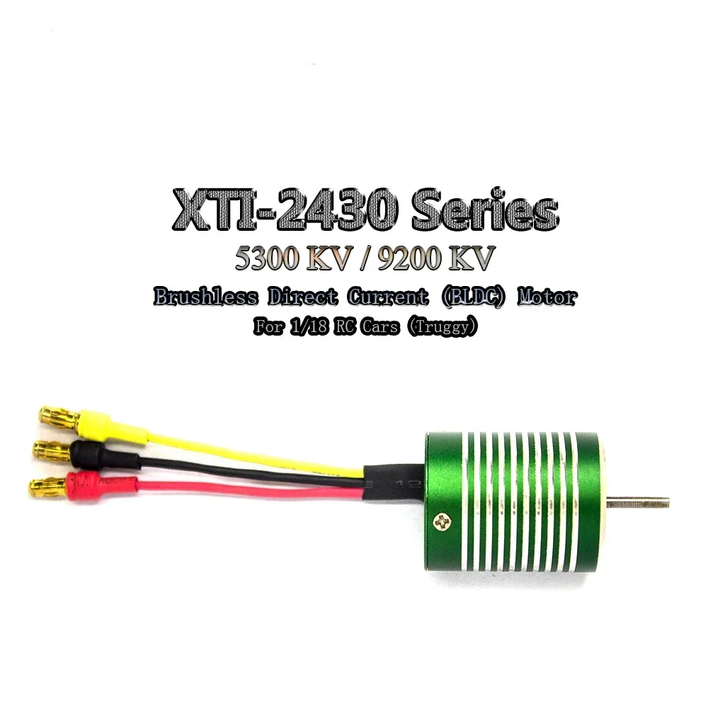 X-TEAM 2430 5300KV 9200KV 4-Poles Inrunner sensorless Brushless BLDC Motor for 1/16, 1/18 Truggy RC Cars