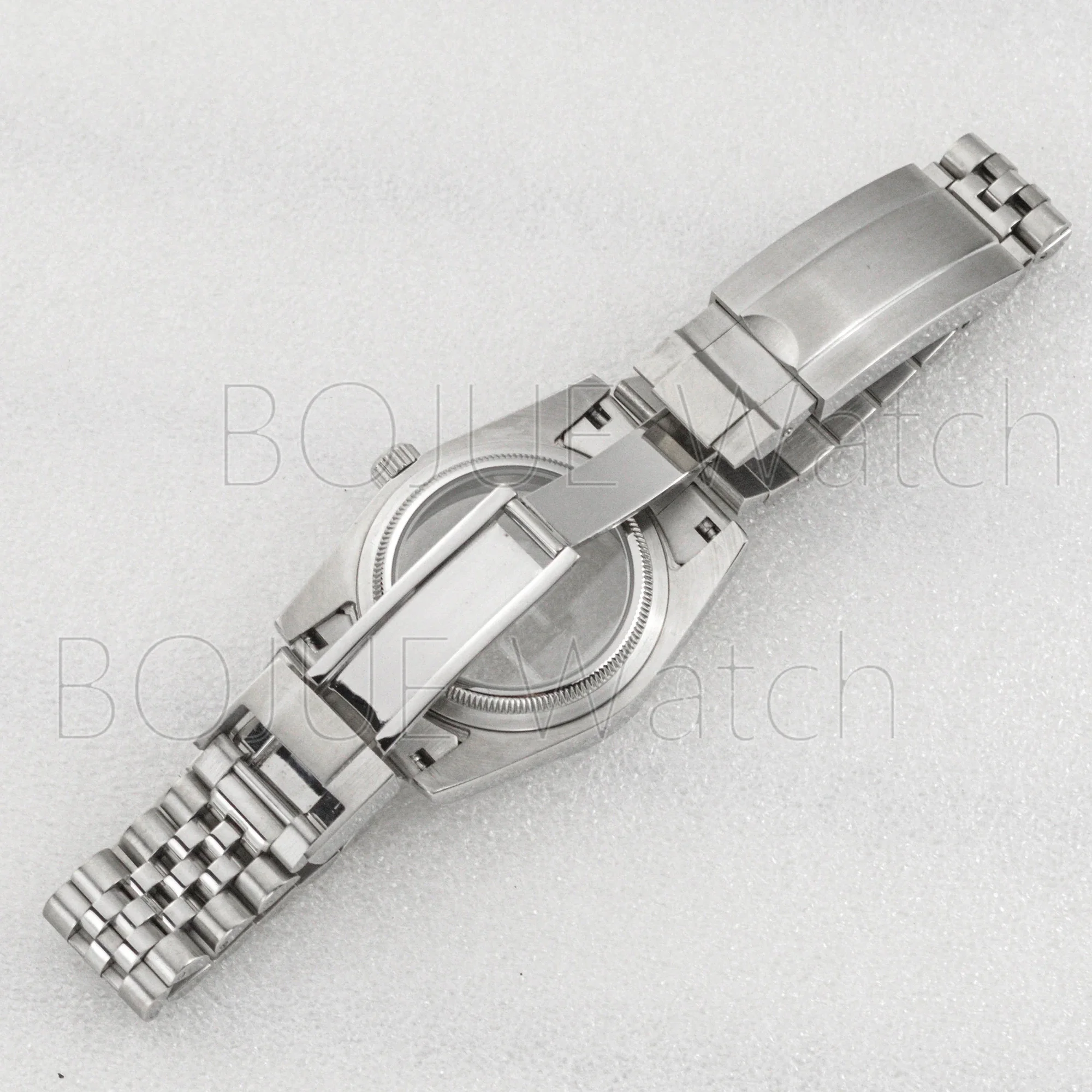 NH35 NH36  5 Beads Transparant Glass Case Back Watch Case Strap for Datejust Automatic Mechanical Movement Box Band