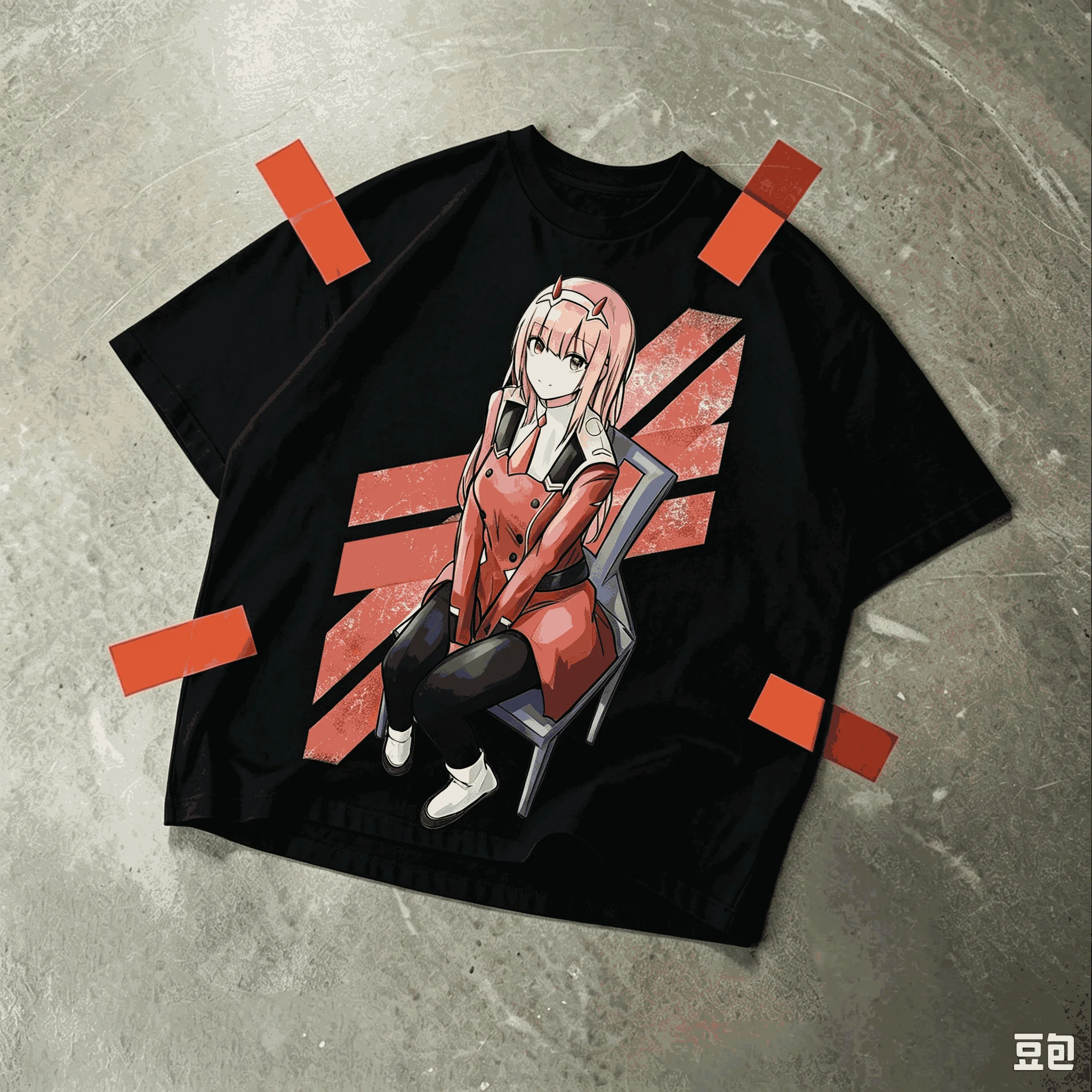 Darling in the Franxx T-shirt Streetwear Trendy Cotton Oversized Unisex Fashion Vintage Hip Hop Print T-shirts for Men Women tee