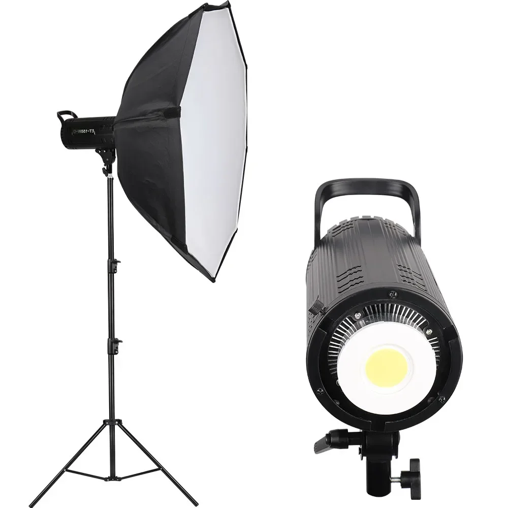 UEGOGO 200 واط 150 واط سطوع قوي التصوير LED استوديو الفيديو الضوئي المثمن سوفت بوكس مجموعة الإضاءة الناتج المستمر مصلحة الارصاد الجوية LED