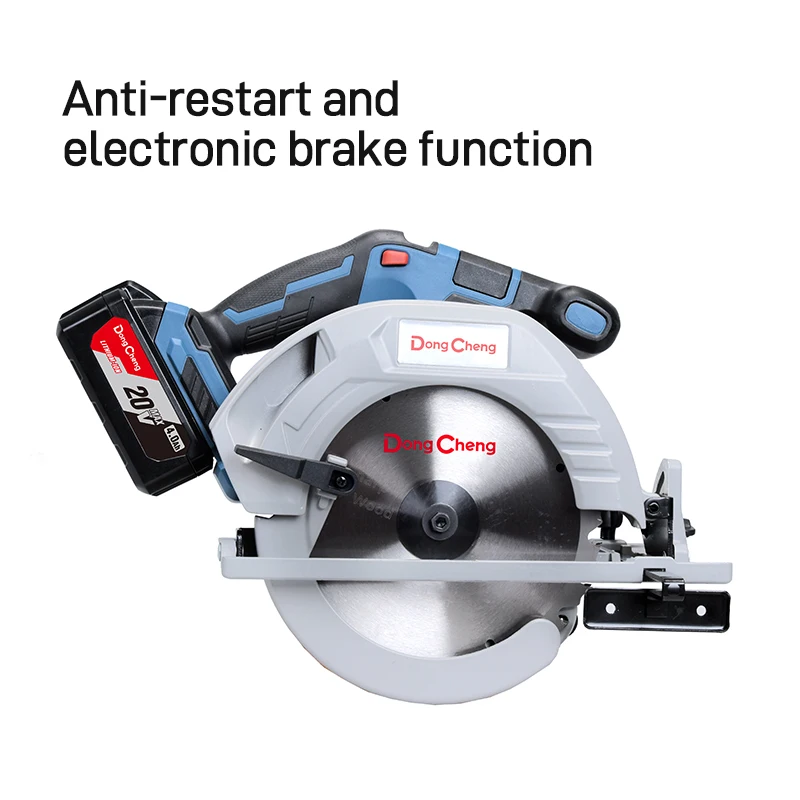 Dongcheng Single Battery 7 Inch 20V High Power Aluminum Iron Plate Electric Table Circular Saw