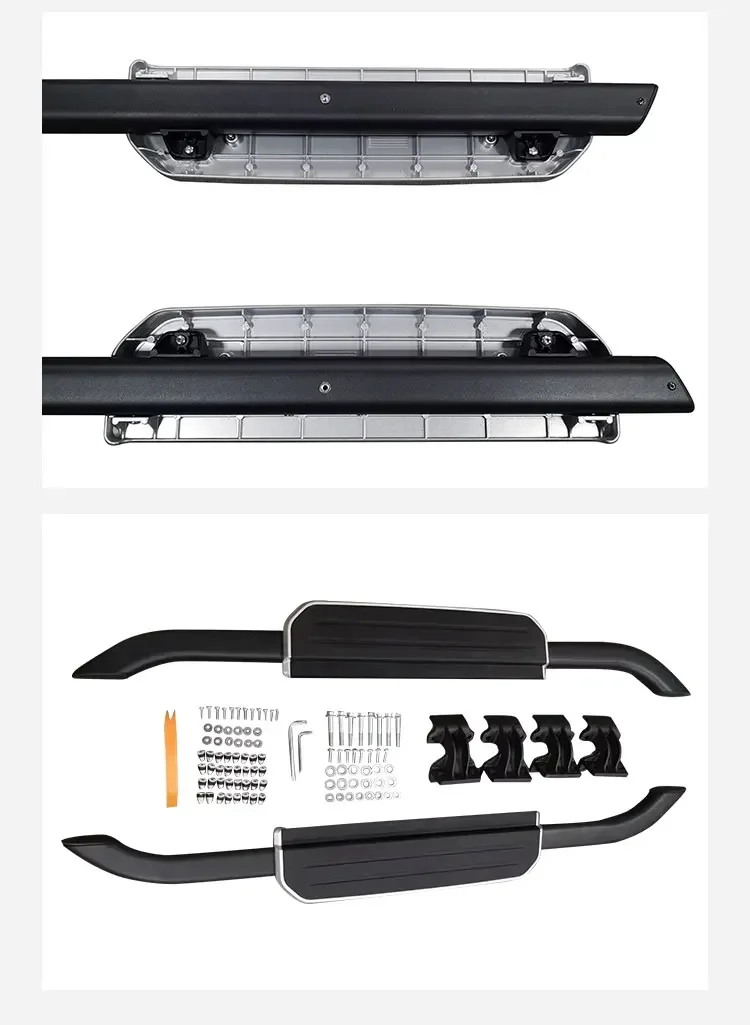 factory outlet durable Black aluminum Car door step for Land Rover Defender 90 running boards auto accessories 2020-2022custom