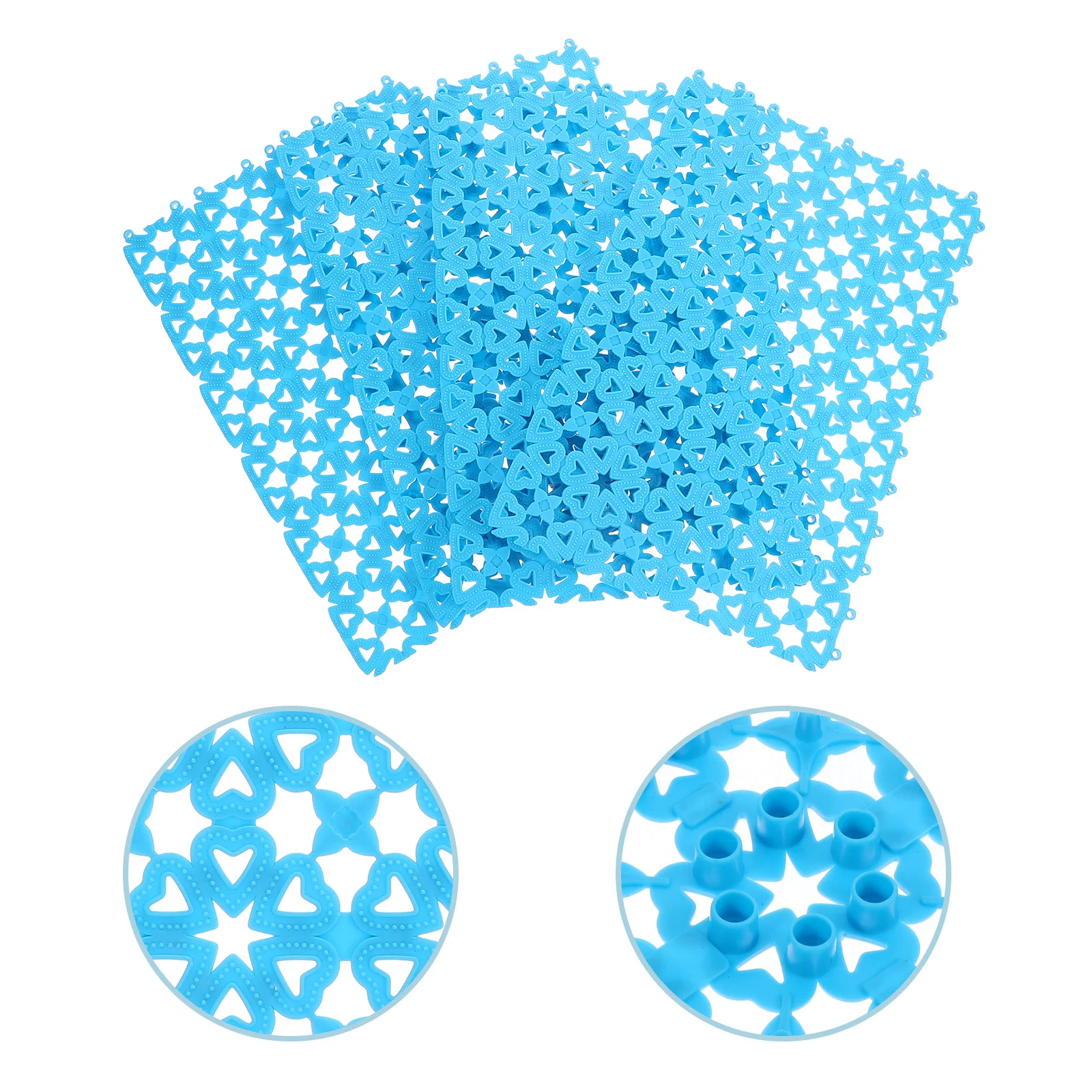 

4Pcs Hollow- Cage Cushion Wear Resistant Non-Slip Ground Mat Safe for Small Animal Feet Protection