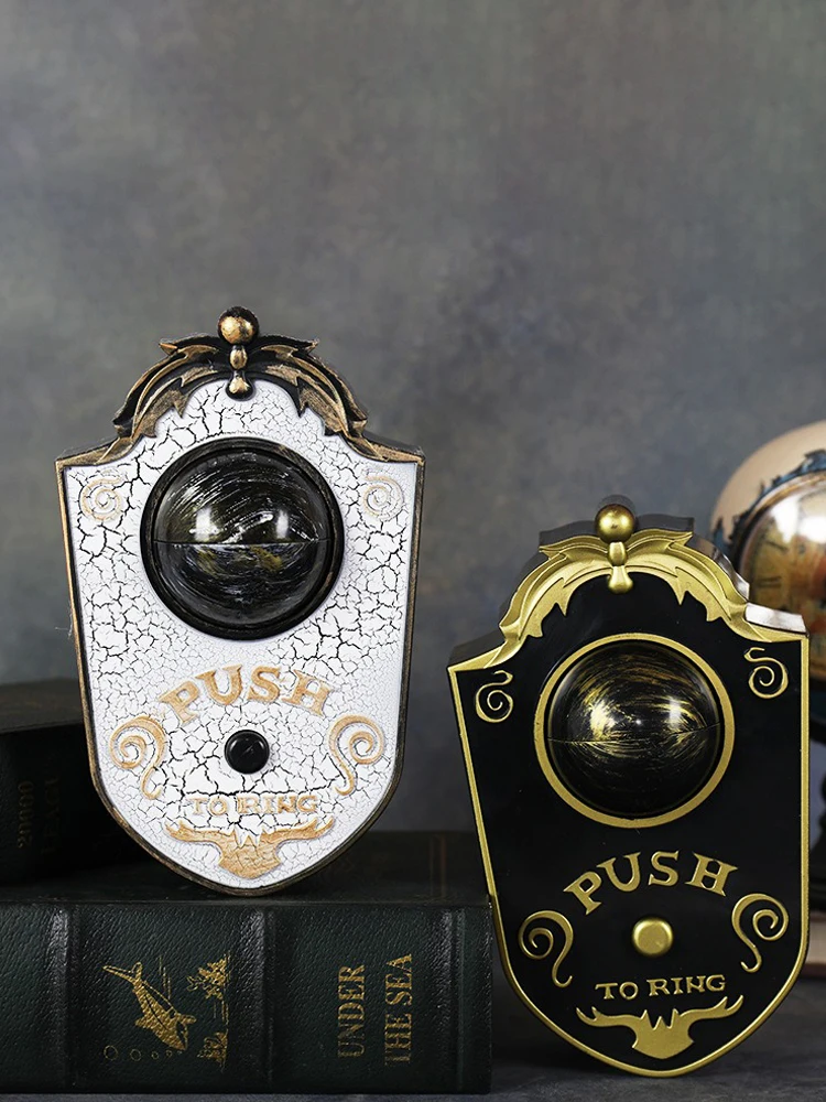 

Halloween Doorbell Led Luminous Hanging Doorbell Haunted Party Decor Glowing Horror Props Creepy Eyes with Sound Lights