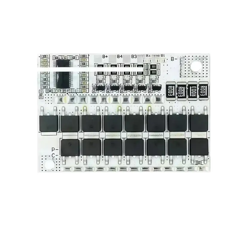 E8BD Balance Charging Battery Management Circuit Board with Labeled P-, C-, and B- Terminals for Charging and Discharging