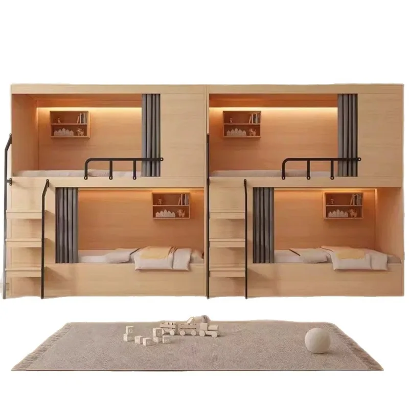 Dormitory upper and lower bunk Youth Hostel B & B high and low bed e-sports hotel apartment upper and lower bed