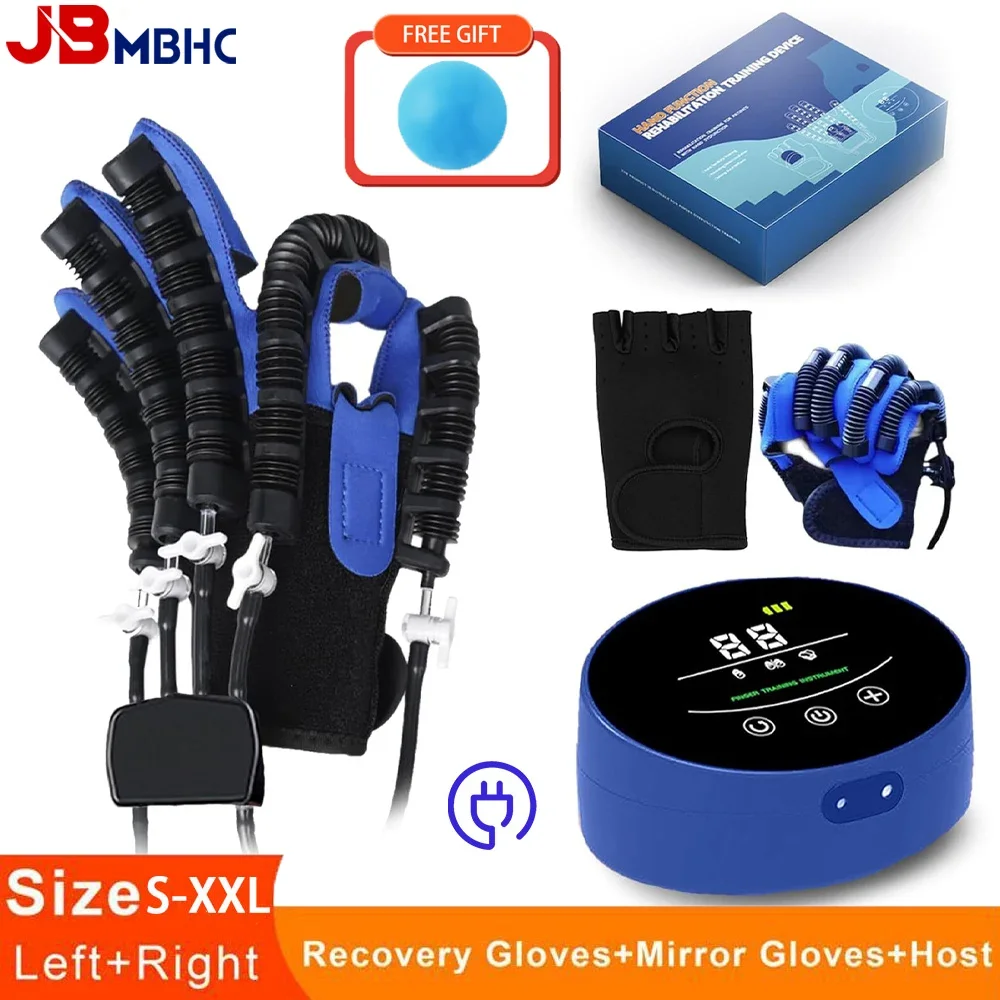 Hand Physiotherapy Rehabilitation Training Robot Gloves Hemiplegia Stroke Cerebral Infarction Finger Function Recovery Device