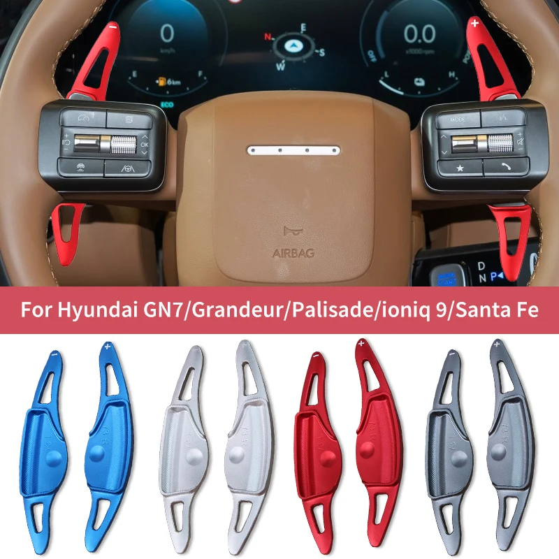 

Для Hyundai автомобильное рулевое колесо переключения передач Santa Fe SantaFe 2025 2026 Palisade Grandeur GN7 2022-2026 ioniq 9 наклейка переключения передач