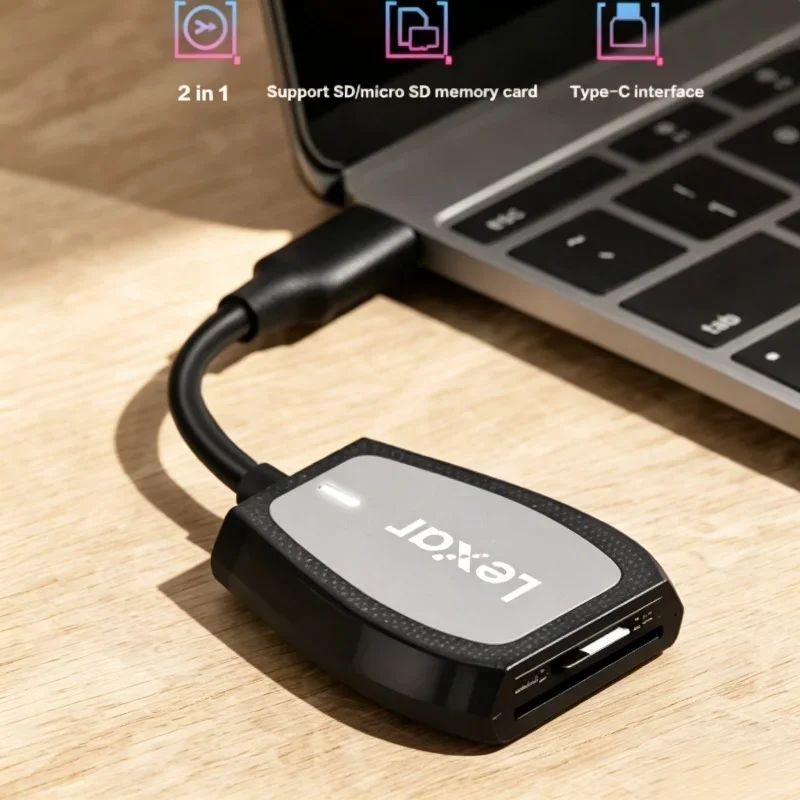 Lexar RW470 CFexpress Type-B Card Reader USB-C 10Gbps 8K Recording Memory Card Reader