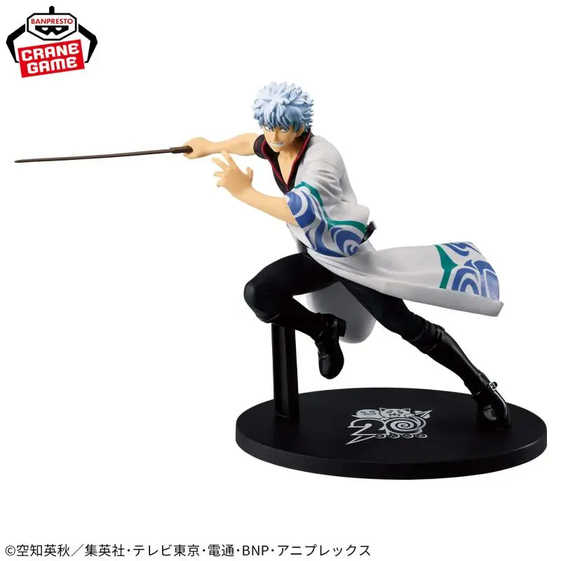 In stock Bandai BANPRESTO GINTAMA VIBRATION STARS Sakata Gintoki Anime Action Figures Model Toy desktop Ornaments Original