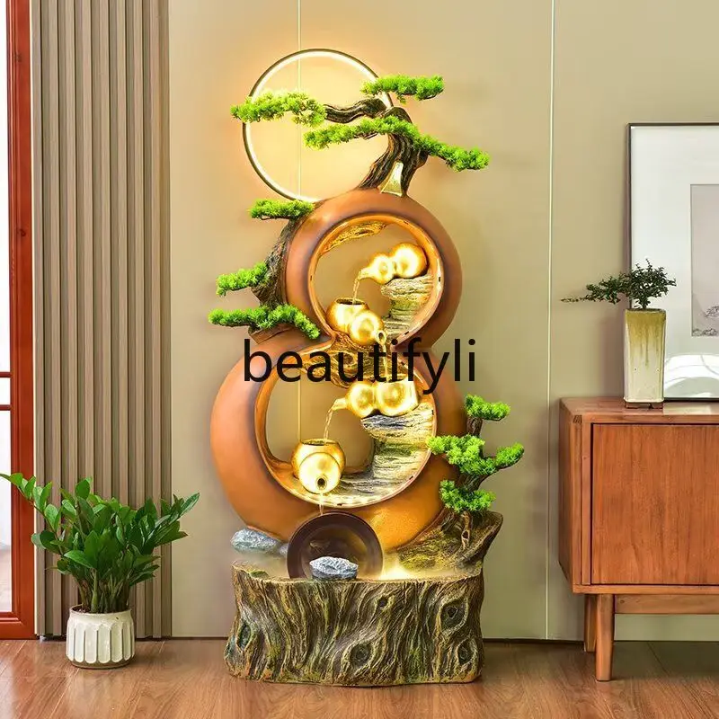 Flowing water ornament office living room landscape rockery circulating water flowing landscape Chinese decoration