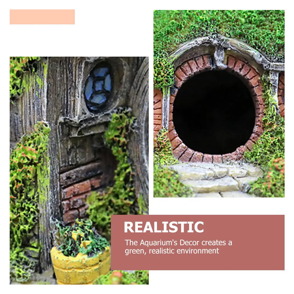 

Aquarium Hut Resin Fish Hideout For Freshwater Saltwater Tank Decor Underwater Hiding Place For Fish Shrimp Shelter