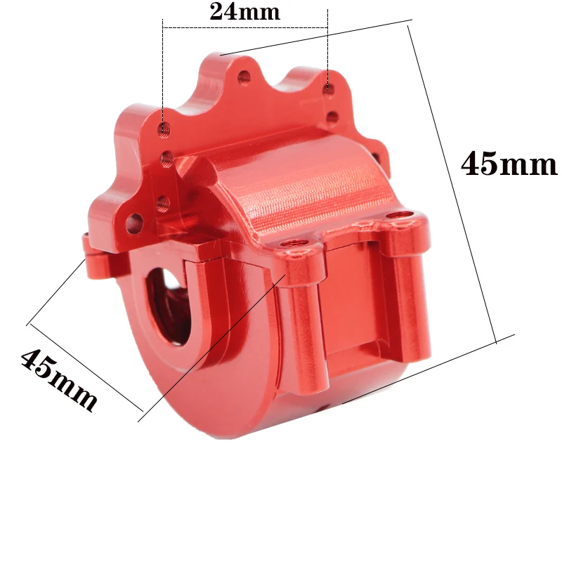 Aluminum Alloy Differential Gearbox Case Housing for SG1603 SG1604 SG1605 UD1601 UD1602 1/16 RC Car Spare Parts Accessories