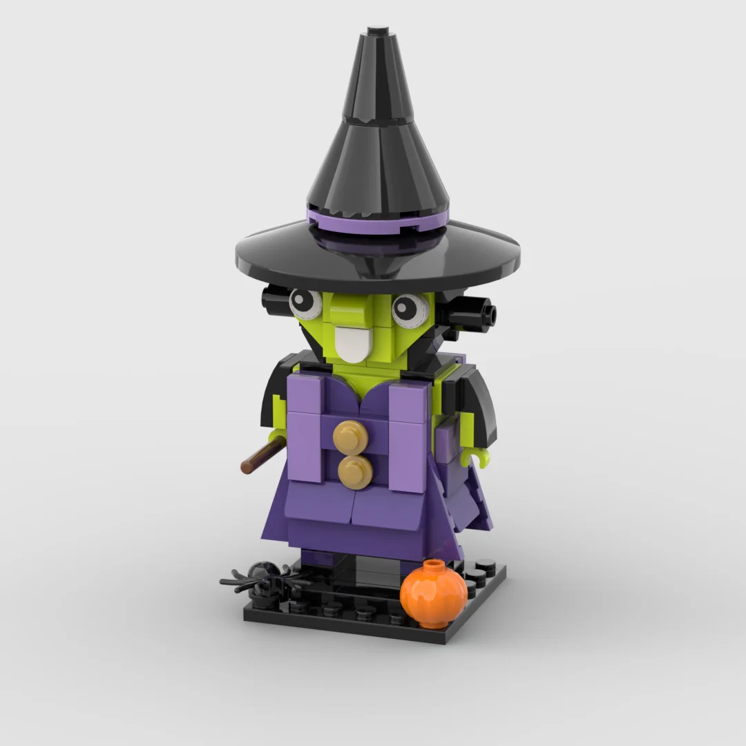 Ideas Halloween Mystic Witch Brickheadz Building Blocks Educational Toys for Children Gifts