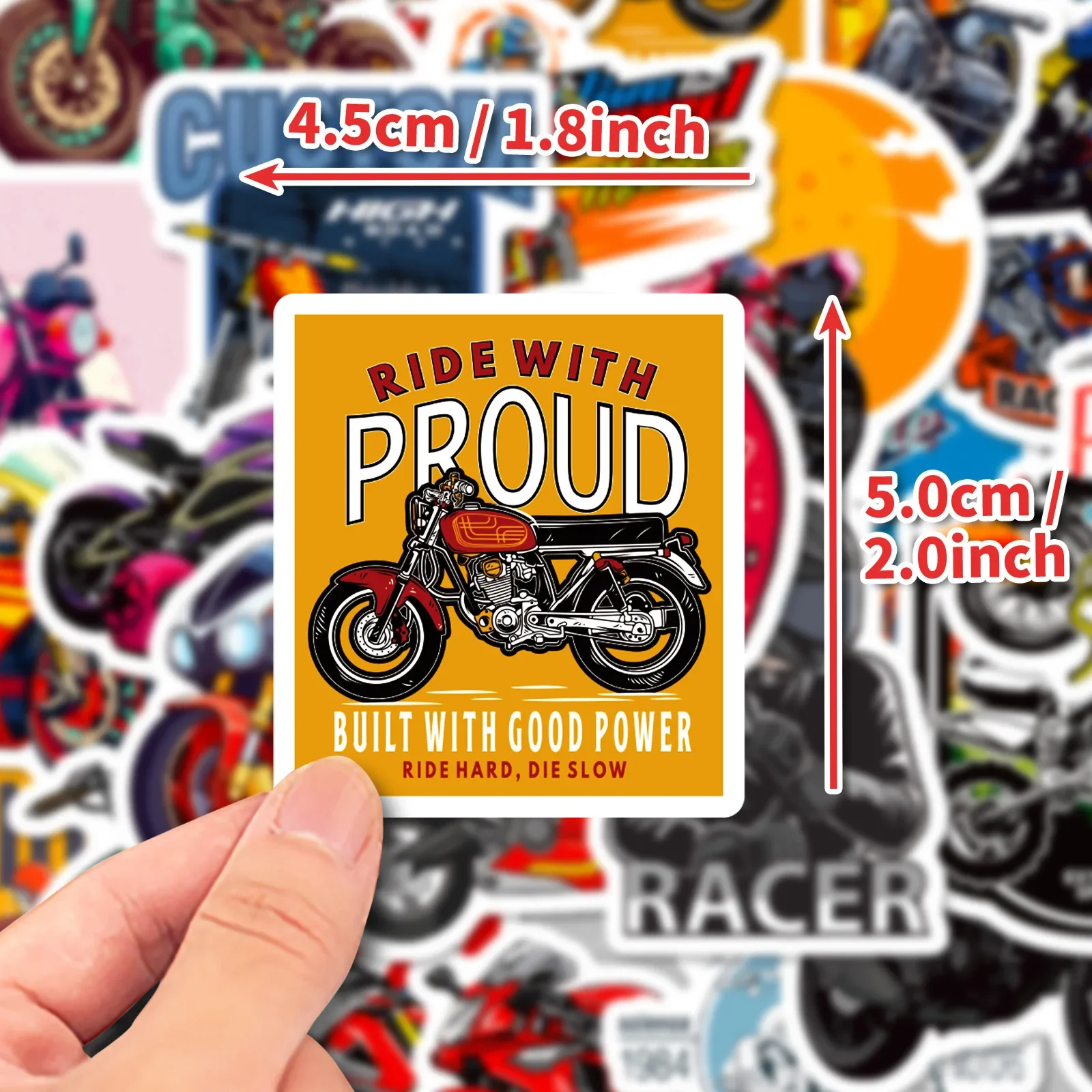 50pcs Cool JDM Stickers for Car Racing Motorcycle Bike Skateboard Luggage Laptop Phone Case Random Sticker Bomb Decals