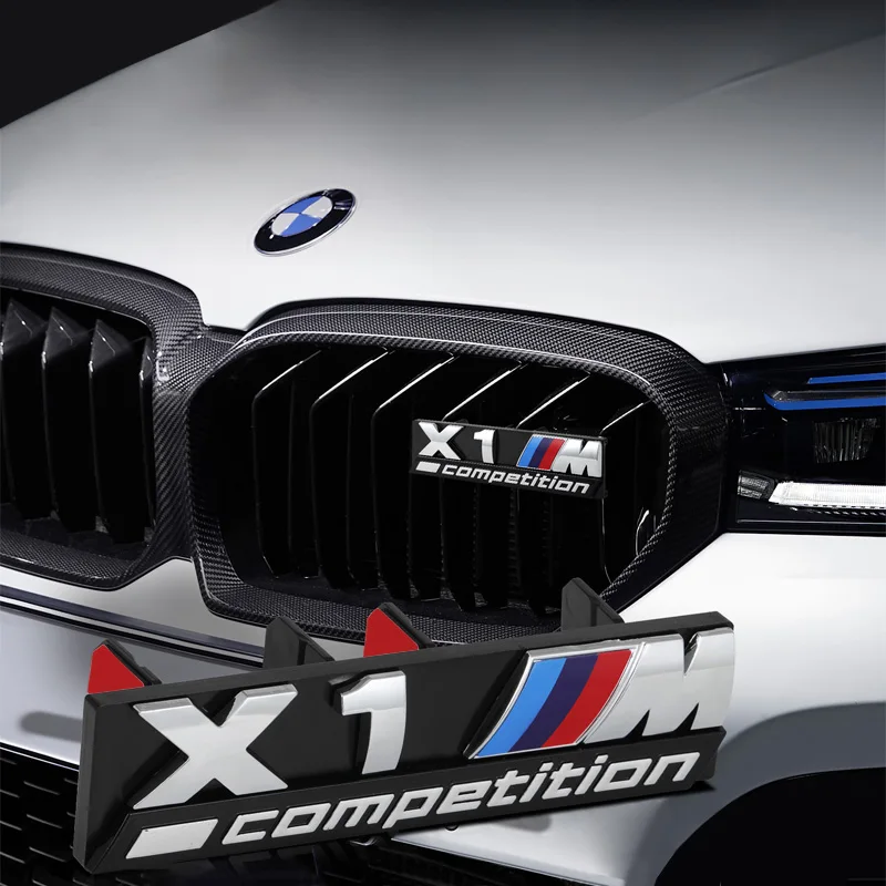 

3D ABS M Logo Car Front Grille Badge Sticker For M M2 X3 M4 X5M M6 M7 F48 G01 E84 E83 F39 F10 F30 G11 Auto Badge Accessories