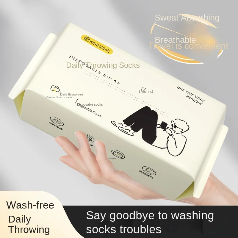 

5Pairs Athletic Crew Disposable Sock Men Women Autumn Winter Cotton Travel Daily Throw Short Breathable Women 8W177