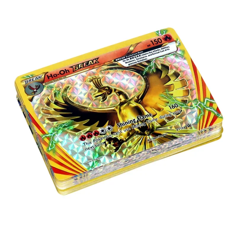 35Pcs Pokemon Break Card Golden Arcanine Ho-Oh Lugia Greninja Trevenant Rare Card Collection