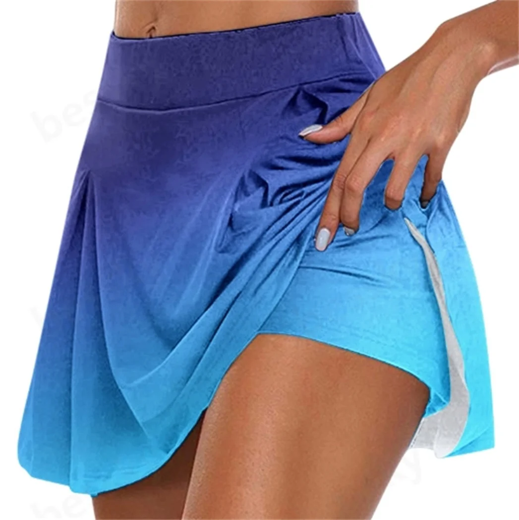 

Ladies' casual running, fitness, yoga, sports pants skirt, short skirt, half body skirt