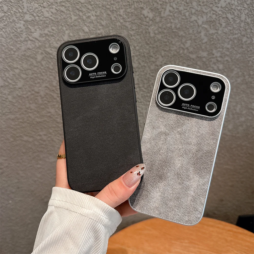 Luxury Flannel Woven Magnetic For Magsafe Case For iPhone 17 Pro Max 16 15 14 13 Matte Wireless Charging Hard Shockproof Cover