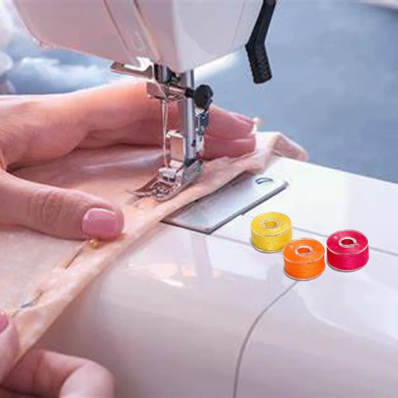 10 قطع من البلاستيك لخيط بكرة مسبقة الجرح لآلة التطريز والخياطة تستخدم بكرة بألوان متنوعة #2
