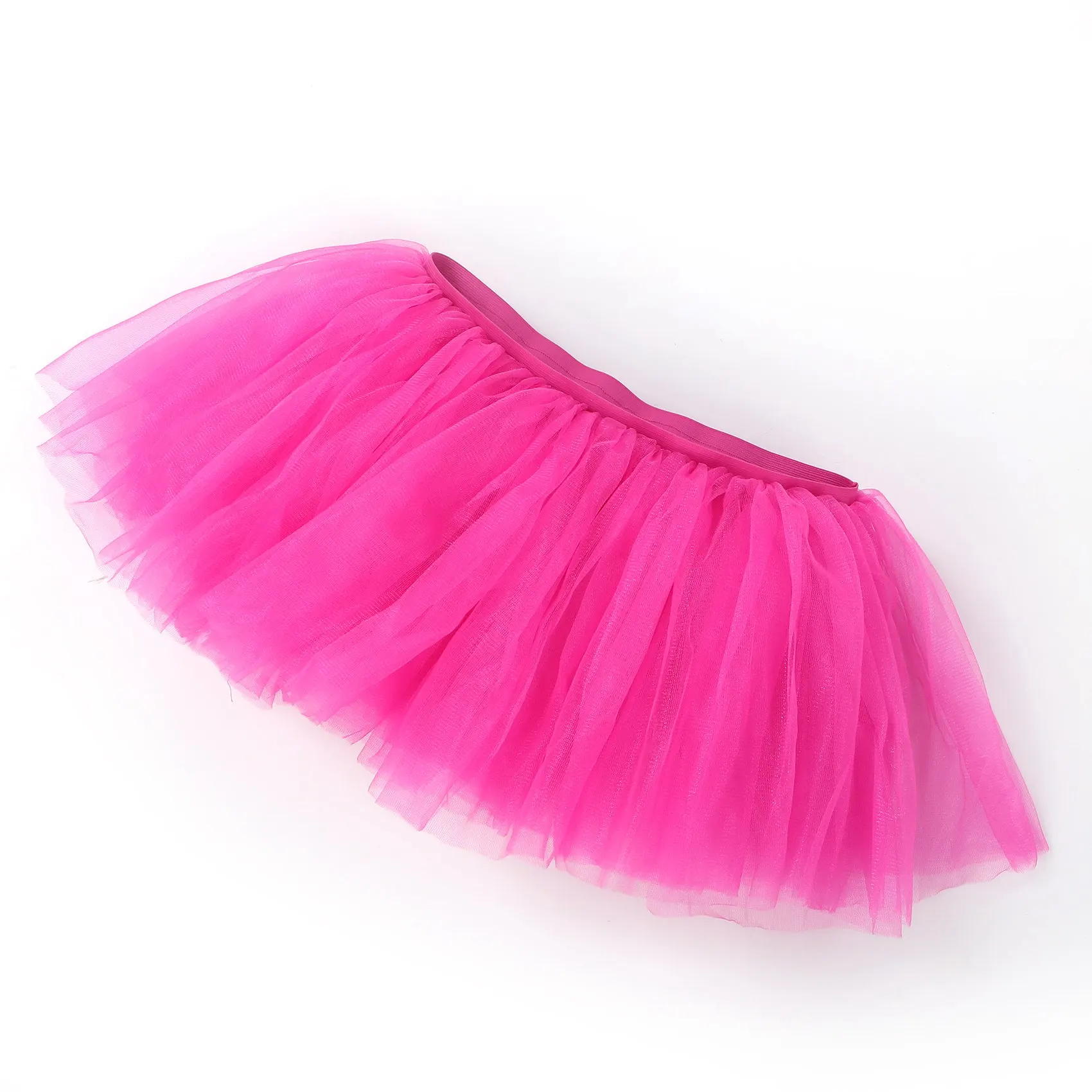 Dance Tulle Tutu 5 Layered Tutu Prom Party Costume Tulle Tutu for Women and Girls, Red