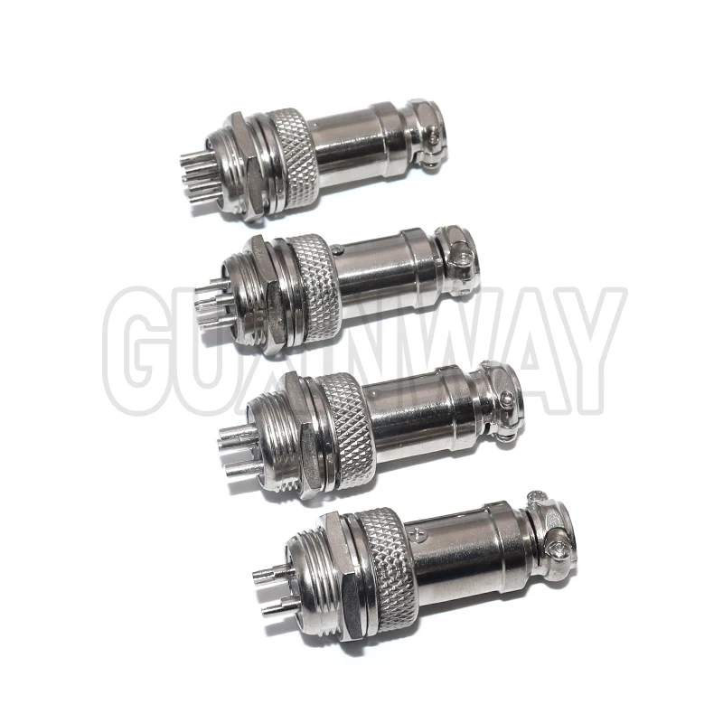 1Set GX16 2/3/4/5/6/7/8/9 Pin Male & Female 16mm Metal Circular Aviation Connector Socket Plug 2PIN 3PIN 4PIN 5PIN 6PIN