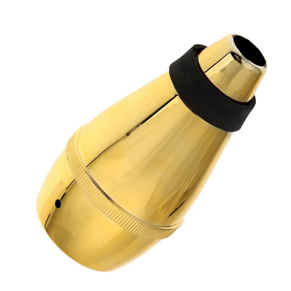 Golden Lightweight Plastic Trumpet Mute for Silent Practice Ensures Quiet Environment during Tricky Passages 13.5x7x7cm Trumpet