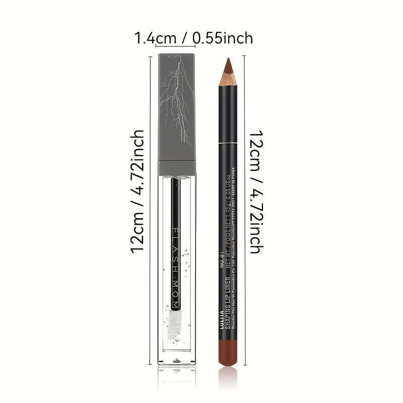 Long-Lasting Lip Liner and Lip Oil Set - Create Stunning and Versatile Lip Looks with Our All-in-One Lip Makeup Duo! Halloween M