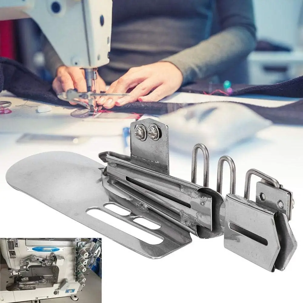 Industrial Sewing Machine Sewing Flat Binder Folder Steel Binder Cover Stitch Binding Attachment Tape Binder Adjustable