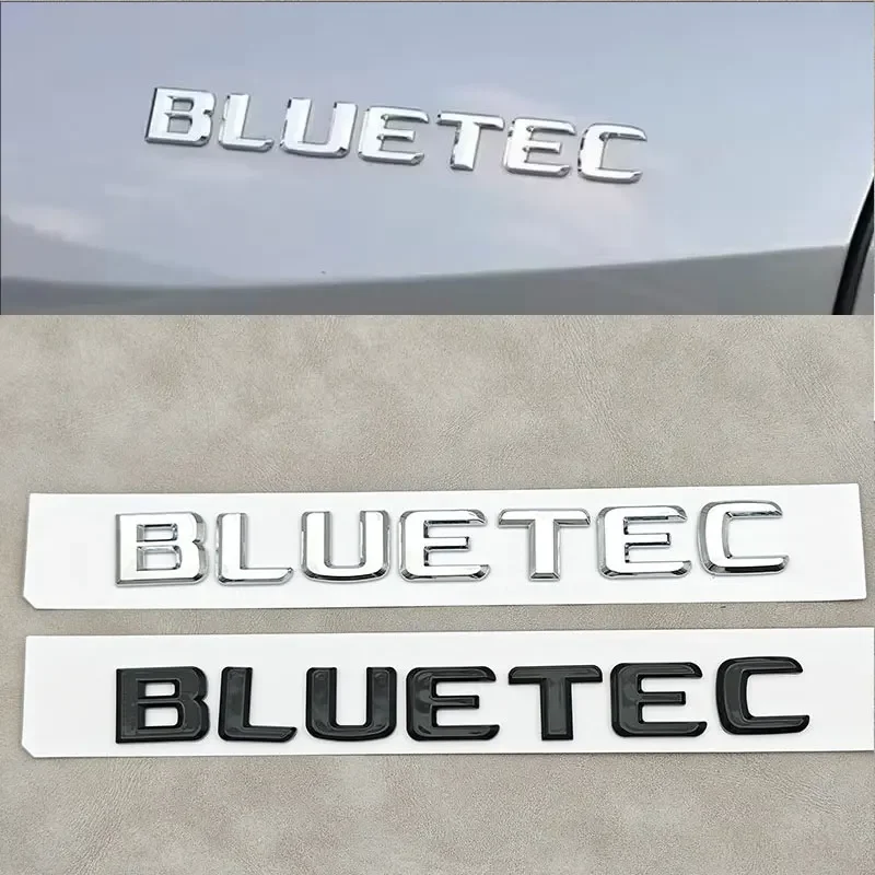 

ABS Letters Logo Car Rear Trunk Emblem Badge Stickers For Mercedes Benz BLUETEC W213 W212 W204 W205 W176 W164 CLK G63 GLA S300