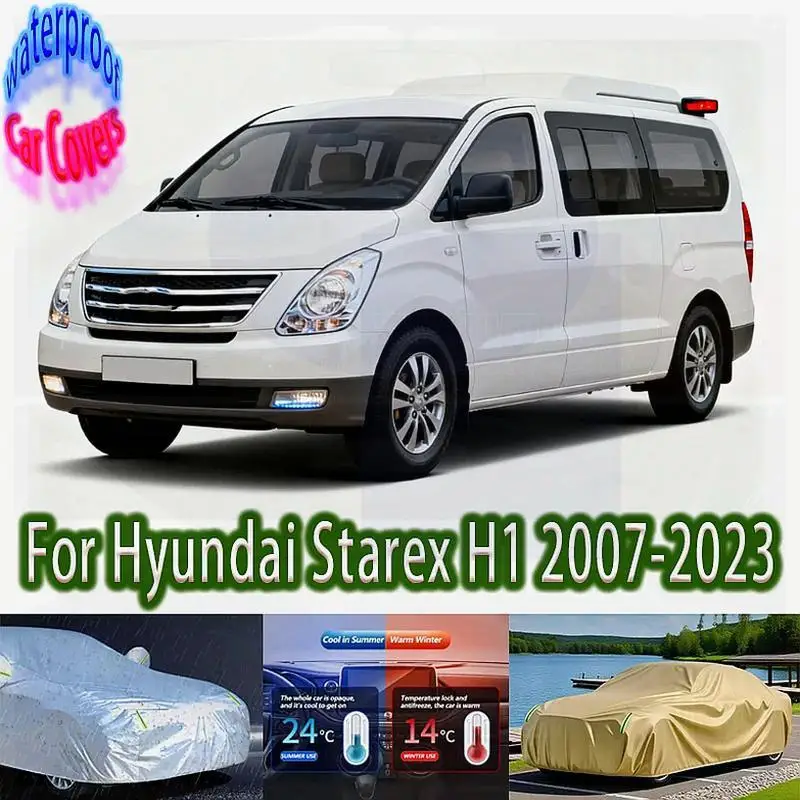 

For Outdoor Protection Full for Hyundai Starex H1 2007 2023 Waterproof Dustproof Snow Cover Sunshade Car Accessories Car Covers