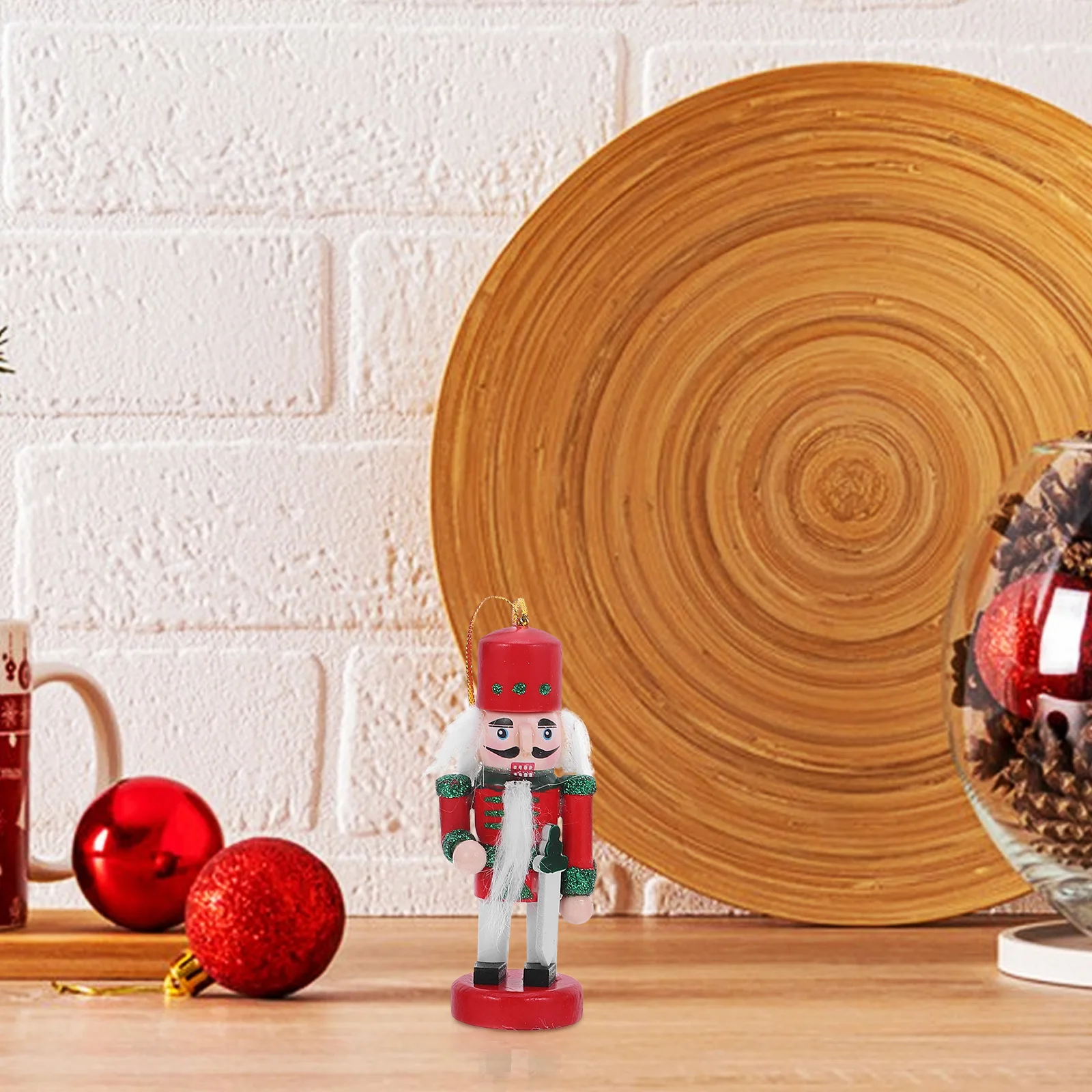 

4 Pcs Nutcracker Pendant Christmas Decorations Holiday Wooden s Hanging Ornaments