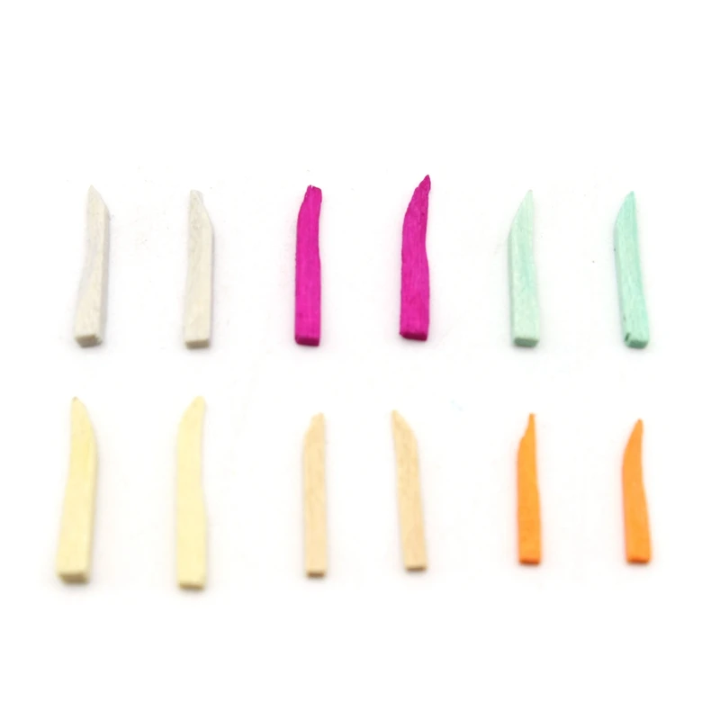 6 ขนาด 600 ชิ้น/เซ็ตทิ้งทันตกรรมฟื้นฟู Interdental คอมโพสิต Contoured ไม้ Wedges Odontologia Materiais