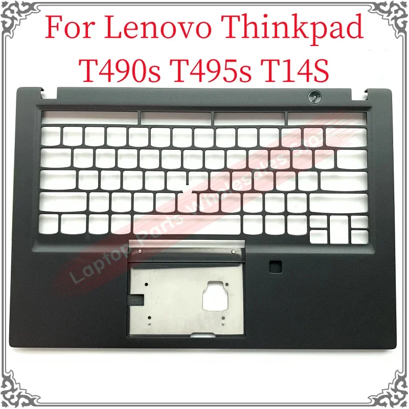 

New C Cover Palmrest Upper Case 02DM407 Keyboard Bezel With Hole For Lenovo Thinkpad T490s T495s T14s C Shell